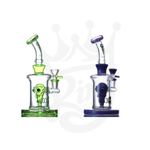 Icon By Diamond Glass 8" XENO Alien Water Pipe Rig